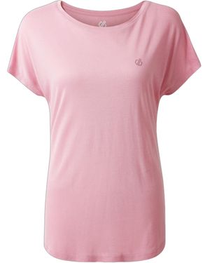 Dare 2b Ladies Persisting Ii Logo T-Shirt (Lilas) - Pink