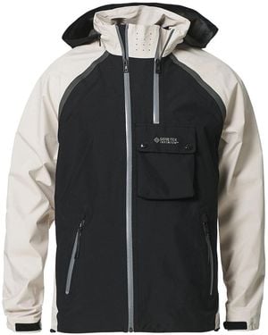 Belstaff Solid Twin Fawn Waterproof Track Jacket - Black