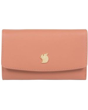 Conkca 'Sherry' Misty Rose Leather Tri-Fold Purse - Pink