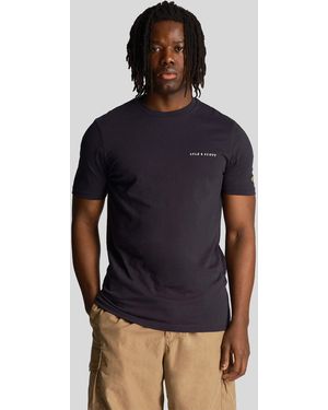 Lyle & Scott Embroidered T-Shirt - Blue