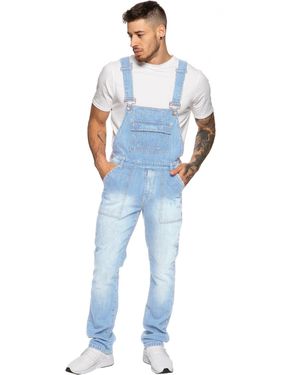 Enzo Denim Overall Dungarees Cotton - Blue
