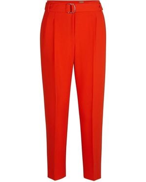 BOSS Tapiah Straight Trousers - Red