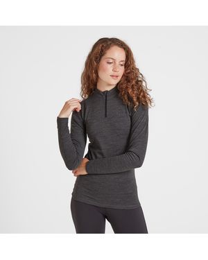 TOG24 Nevis Merino Zipneck Marl Wool - Grey