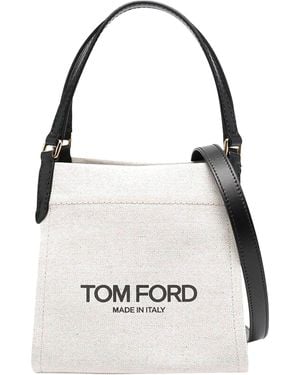 Tom Ford Medium Amalfi Tote Bag - White