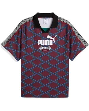 PUMA King Ruby Shimmer Jersey Top - Blue
