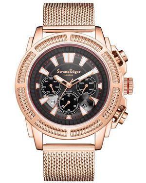 Swan And Edgar Limited Edition Hand Assembled Noble Automatic Watch - Metallic