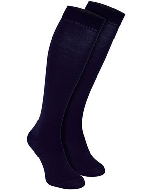 Sock Snob Knee High Bamboo Socks - Blue