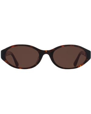 Quay Oval Neutral Tortoise Aura Points - Brown