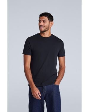 Mountain Warehouse 'Icon' Tee Cotton Slim Fit Everyday Comfy Casual T-Shirt - Blue