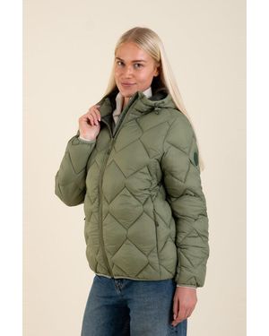 Harvey & Jones Lightweight Water Resistant Quilted Jacket - Green