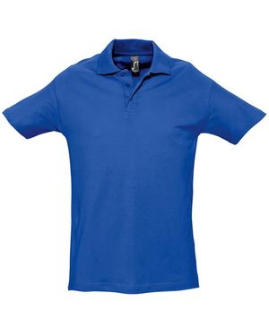 Sol's Spring Ii Short Sleeve Heavyweight Polo Shirt (Royal) Cotton - Blue
