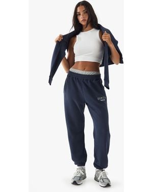 DSGN Studio Applique Oversized Jogger - Blue