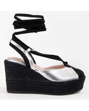 Montevita Wedge Espadrille Balenci6 - Black