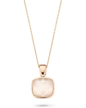 Orphelia 'Isabella' 925 Sterling Chain With Pendant - Black