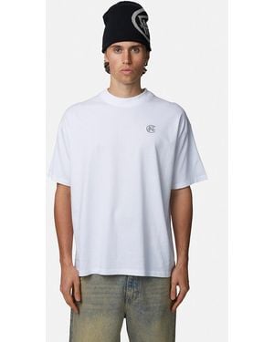 Good For Nothing Relaxed Monogram Tee - White