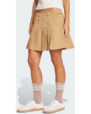 adidas Pleated Skirt - Natural