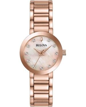 Bulova Futuro Horloge Rosékleurig 97p132 - Roze