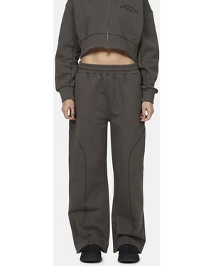 Good For Nothing Coverlock Stitching Baggy Joggers - Black