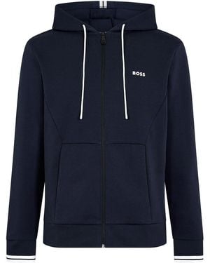 BOSS Zip Hoodie, Advanced Stretch - Blue