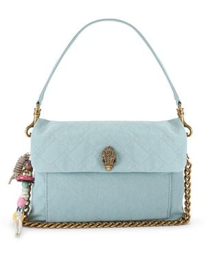 Kurt Geiger Canvas Kensington Xbody Bag - Blue