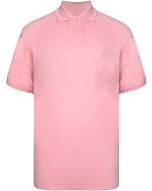 KAM Jeanswear Kam Polo Shirts Short Sleeve Plus Size - Pink
