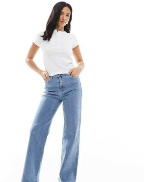 Dr. Denim Petite Moxy Straight Leg Jeans - Blue
