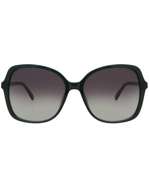 Calvin Klein Milky Emerald Frame Gradient Lens Sunglasses - Grey