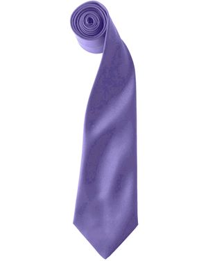 PREMIER Colours Satin Clip Tie (Pack Of 2) - Purple