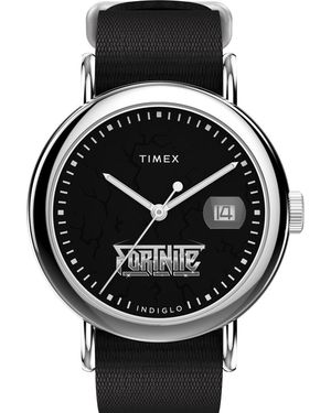 Timex X Fortnite Weekender Watch Tw2Y46400 Fabric - Black