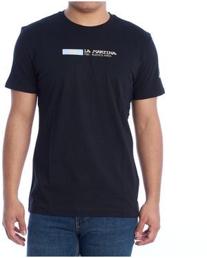 La Martina Ymr314-Js206 Regular Fit Short Sleeve T-Shirt - Black