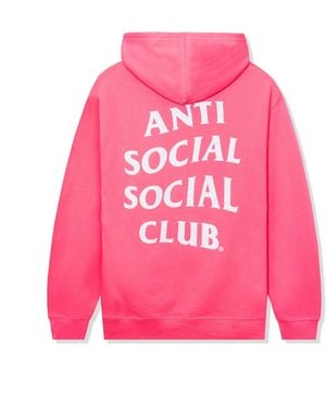 ANTI SOCIAL SOCIAL CLUB Anti Social Club Assc Mind Games Usa Made Hoodie - Pink
