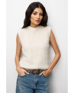 MixRay Textured Vest - White