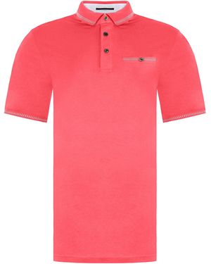 Ted Baker Tortila Deep Polo Shirt Cotton - Pink