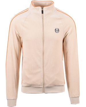 Sergio Tacchini Tasso Velour Track Top Sandshell/ Pepper - Natural