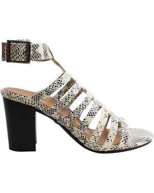 Vionic Perk Sami Snake Heeled Sandals - Metallic