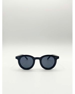 SVNX Bold Rounded Sunglasses - Blue