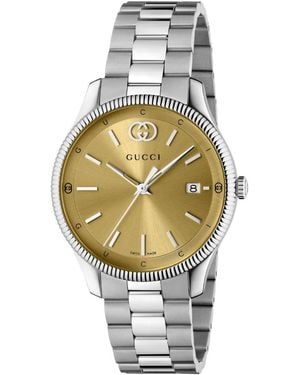 Gucci Ya1264234 G-Timeless Horloge Met Gouden Wijzerplaat Voor - Metallic