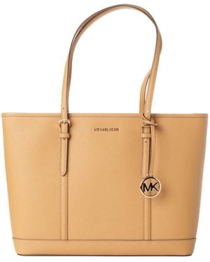 Michael Kors Jet Set Travel Tote Bag 35F0Gtvt9L - Natural