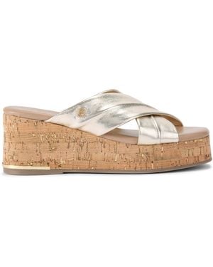 Carvela Kurt Geiger Carvela Heels Gold Summer Leather Fresco - Natural