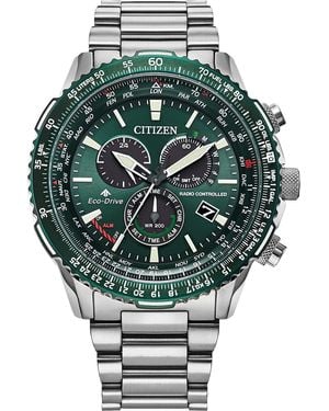 Citizen Promaster Sky Watch Cb5004-59W Stainless Steel (Archived) - Green