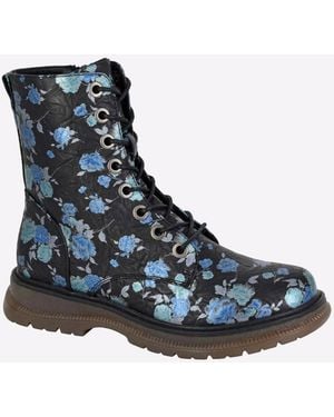 Cipriata Annetta Memory Foam Boots - Blue