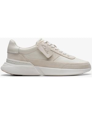 Clarks Craft Pace Leather Shoes - Grey