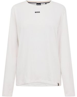 BOSS Ls Shirt 10257812 01 Pyjama Set - White