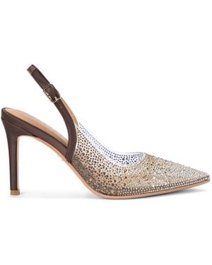 Carvela Kurt Geiger Positano Vinyl Sling Back Heels - White