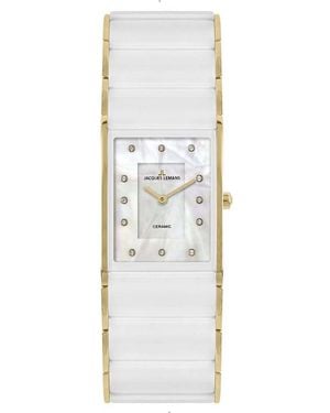 Jacques Lemans 1-1940K Ladies Dublin Watch - White