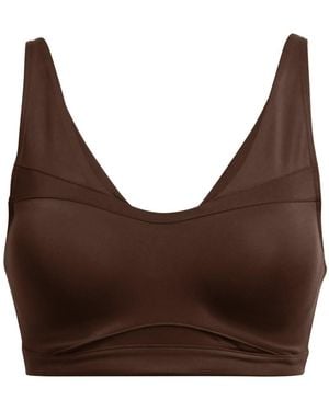 Under Armour Smartform Evolution Mid Medium Impact Sports Bra - Brown