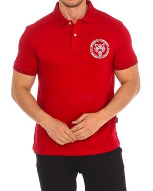 Philipp Plein Pips508 Short-Sleeved Polo Shirt - Red