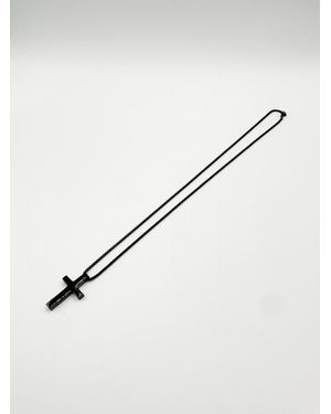 SVNX Cross Pendant Necklace - White