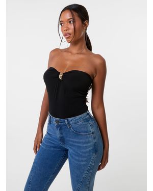 Pink Vanilla Detail Bodysuit - Blue