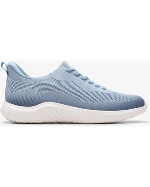 Clarks Nova Lace Trainers - Blue